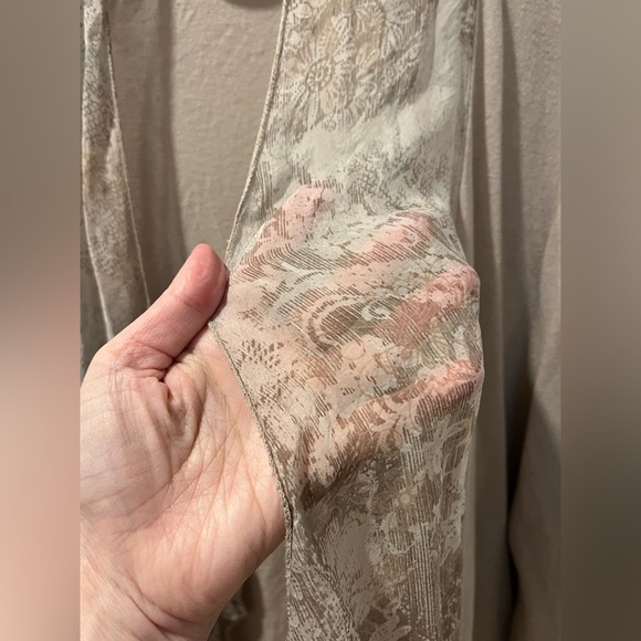 🤎Beige Draped Cardigan – Lungo L’Arno – XL - Picture 7 of 8